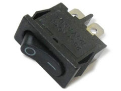 Выключатель клавишный  Reхant  36-2050 (250v 6A 2c черный)