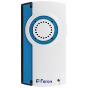 Звонок дверной беспроводной  E-370  Электрический 32 мелодии (белый) с питанием от батареек  Feron