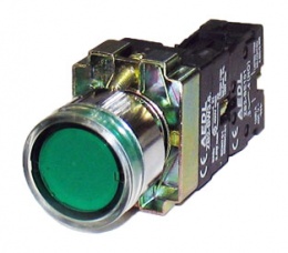 Кнопка XB2-BW3361 зеленая d40 EKF